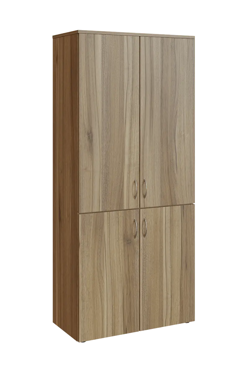 N 5 - 84D kancelářská skříň, 4-dveřová, 1800x800x400, ořech světlý